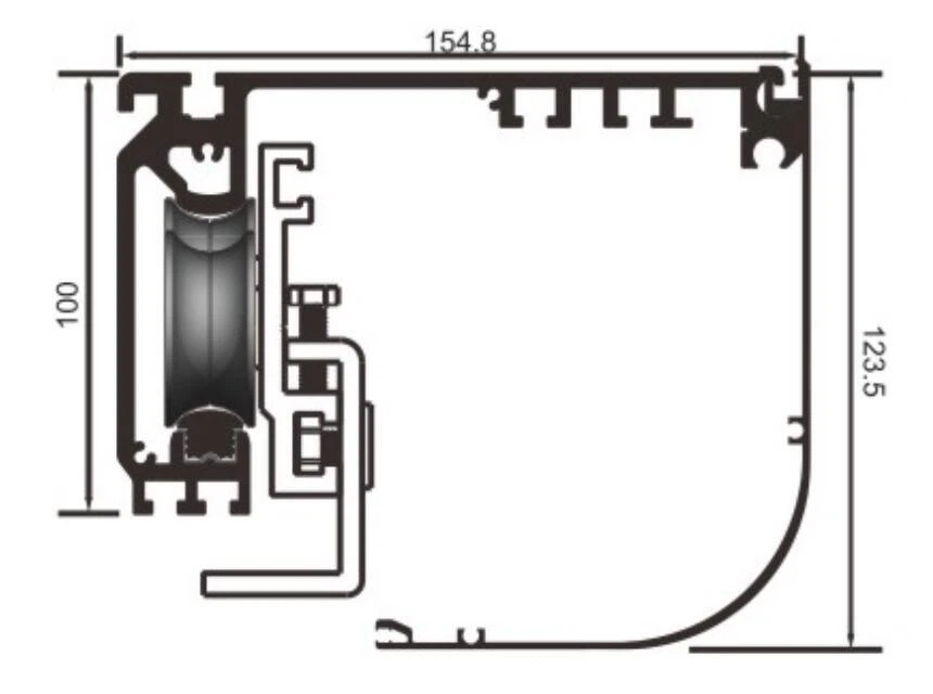 sectional view size